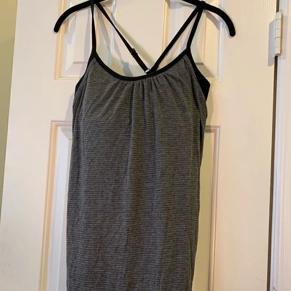 Calia T-shirt tank with black bra top. Not padded